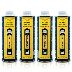 4 Stück Innotec Hi-Temp Wax Dry Transparent - Next Level Konservierung für Automotive & Industrie - Idealer Unterbodenschutz und Hohlraumkonservierung