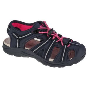 CMP Kids Aquarii 2.0 sportliche Mädchen Textil Trekking Sandalen in anthrazit, griffige Gummi Laufsohle, Schnellschnürsystem