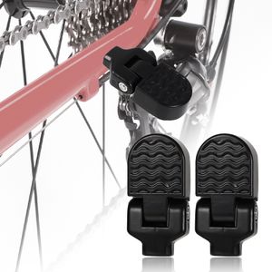 1 Paar Fahrrad Fußstütze Aluminiumlegierung Fahrrad-Rücksitzpedal universelle klappbare rutschfeste Hinterfußpedale mit Schraubenwerkzeug für Mountainbike-Radfahren