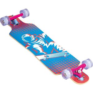 longboard Kompakt 83 x 22 cm blau/rosa
