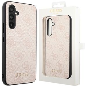 GUESS Schutzhülle für Galaxy A54 5G, Guess 4G Metal Gold Logo, Rosa