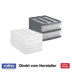 Schubladenbox M Duo SYSTEMIX, Farbe:Transparent