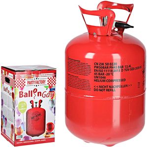 Helium XL Gas Flasche Ballongas für ca. 50 Ballons | Gasflasche für Luftballons | ideal für Hochzeit