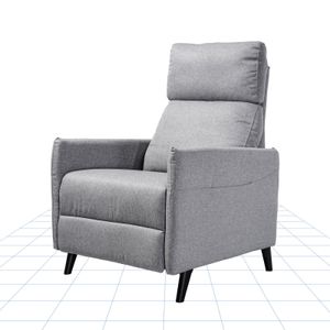FLEXISPOT Relaxsessel mit verstellbare Rückenlehne- Verstellbarer TV Sessel, Fernsehsessel mit liegefunktion, 105° -155° verstellbare Rückenlehne – Relax Sessel (Hellgrau)