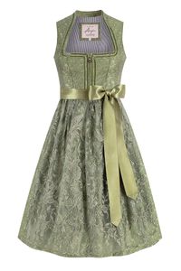 Alpenglanz Midi Dirndl 65 cm grün Athina 015946 Größe: 44