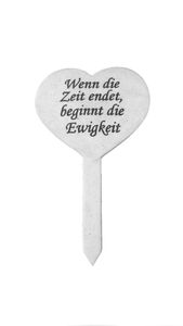 Grabschmuck Herz mit Inschrift 22,5 cm