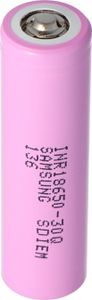 Samsung INR18650-30Q - 3,6V bis 3,7V, 3000mAh 15A Button Top Abmessungen 66x18,3mm beachten