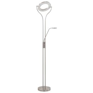 vidaXL Stehlampe 18 W Silbern 180 cm Dimmbar