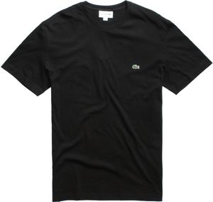 Lacoste Kurzarm-t-shirt Schwarz 2XL Mann Schwarz 2XL