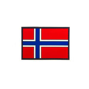 3D Rubber Patch Norwegen Norway Norge Streitkräfte Armee Fahne PVC 8x5cm #16260