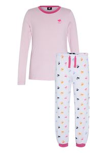 Polo Sylt Pyjama Set Mädchen, Normale Passform 2910 Pink/White 146/152