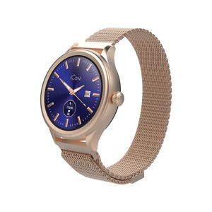 Forever AMOLED Elegant Tracker Wasserdicht IP67 Armband Uhr Bluetooth Smart Watch Schrittzähler Pulsmesser Rosegold