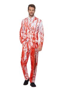 Herren Kostüm Anzug Blut Tropfen Zombie Halloween Gr.XL