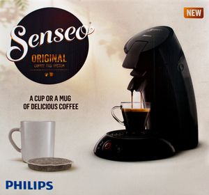 Philips HD6553/67 Senseo Original Kaffeepadmaschine schwarz Philips HD6553/67 Senseo Original Kaffeepadmaschine schwarz