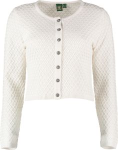 OS Trachten Damen Strickjacke Trachtenjacke Cardigan mit Rundhalsausschnitt Quivun, Größe:46, Farbe:ecrue OS Trachten Damen Strickjacke Trachtenjacke Cardigan mit Rundhalsausschnitt Quivun, Größe:46, Farbe:ecrue