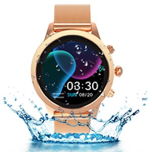 ATOKIT Smartwatch Damen, Smart Armbanduhr Fitness Tracker Wasserdicht IP68 Fitnessuhr Pulsuhren Sportuhr Schrittzähler Uhr Schlafmonitor für Android iOS