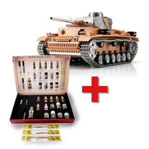 Torro 1/16 RC Panzer III unlackiert IR + Solution Box 91106-UP
