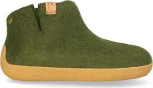 Tofvel Rabara Maha Wollfilz-Hausschuhe Olive Green Größe 38