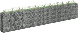 Gabiónový vyvýšený záhon, pozinkovaná oceľ 450x30x90 cm