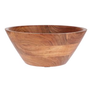 Edle Akazienholz Schale Schüssel Ø 25 cm Holzschale Holzschüssel Salatschüssel Obstschale