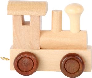 Small Foot Design 7486 Buchstabenzug aus Holz, Lokomotive mit Haken, natur (1 Stück)