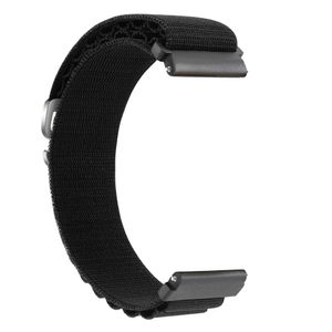 INF Uhrenarmband aus geflochtenem Nylon Schwarz 20 mm Samsung Galaxy Watch 5 / Watch 5 Pro, Samsung Galaxy Watch 4 40 mm / 44 mm