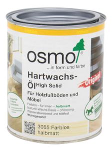 OSMO 3065 Hartwachs Öl Farblos Halbmatt 750ml