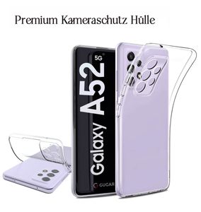Für Samsung Galaxy A52 5G Handy Silikon Hülle Transparent Schutz Hülle Tasche Case Handyhülle Cover