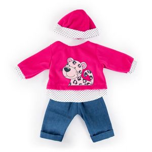 Bayer Design Kleider für Puppen 46 cm, 3 Teile, pink, Leopardenmotiv