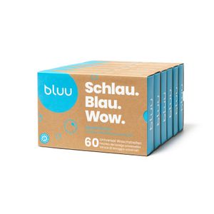 BLUU AlpenfrischeWaschmittel Blätter | 360 Stück | Biologisch abbaubares Waschmittel | 100% Plastikfrei | Wäsche ökologisch waschen mit Eco Waschstreifen | nachhaltige Waschmittelstreifen