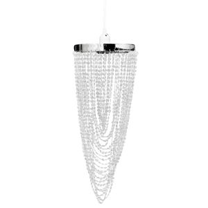 Kristall-Hängeleuchter Dekorativer Kronleuchter für Wohnzimmer, Kristall-Lampe für Esszimmer, kristallklar und funkelnd, 22 x 58 cm