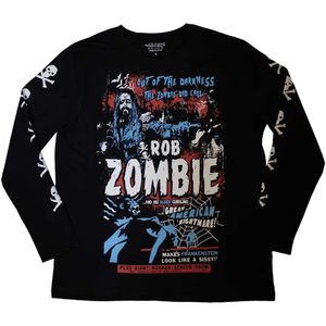 Rob Zombie - "Zombie Call" T-Shirt für Herren/Damen Unisex Langärmlig RO10629 (L) (Schwarz)