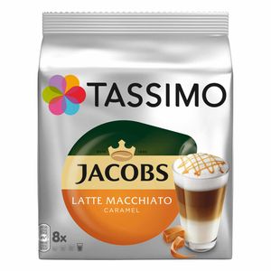 TASSIMO Jacobs Latte Macchiato Caramel 5er Pack T Discs Kapseln 5 x 8 Getränke