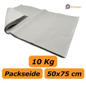 10 Kg Packseide 50 x 75 cm 30g/m² Seiden Papier Packpapier Grau