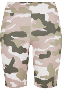 Dámské kraťasy Urban Classics Ladies High Waist Camo Tech Cycle Shorts duskrose camo - S