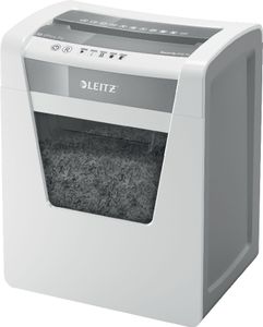AKTION: LEITZ IQ Office Aktenvernichter mit Partikelschnitt P-4, 4 x 40 mm, bis 15 Blatt, weiß mit CashBack