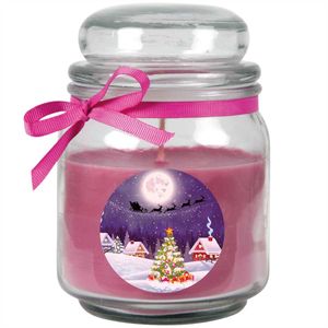 HS Candle "Weihnachten" Duftkerze im Bonbonglas - viele Motive zur Auswahl, Ideale Weihnachtsdeko zur Adventszeit