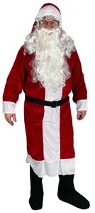 Premium Weihnachtsmann Mantel, 6-teilig, Größe:XL/XXL
