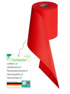 Sensalux Tischläufer 15cm x 25m rot