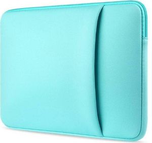 Case2go - Obal na notebook vhodný pre 13.3 inch Laptop - Neoprén; Bavlna - S extra priehradkou - tyrkysová
