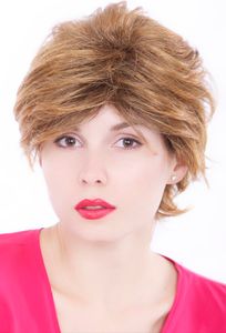 WIG ME UP Perücke, kurzhaarig, aschblond, Farbton: 6HT27C