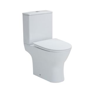 Stand-WC Kombination Paros spülrandlos,inkl. WC-Sitz slim inkl. Spülkasten
