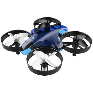 ALLNET Mini Drohne mit Fernbedienung ohne Kamera (Farbe blau)