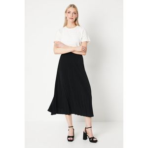 Principles - Plisovaná midi sukňa pre ženy DH6201 (40 SK) (Black)