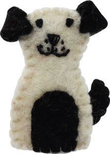 Fingerpuppe aus Filz - Hund - Finger Püppchen Fingerpuppe aus Filz - Hund - Finger Püppchen