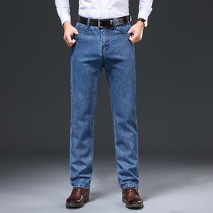 Herbst gerade lockere Jeans aus 100% Baumwolle Business Casual Jugend Herren Jeans ohne Stretch