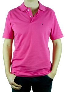 Hilfiger Denim Herren Poloshirt Roonie polo Shirt Short Sleeve / 1657492653 SP12SHIP1A, Farbe Pink 692 Pink Icing Heather, M