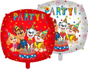 1 Folienballon, heliumgeeignet Paw Patrol Party 2s 46 cm / 18 inch