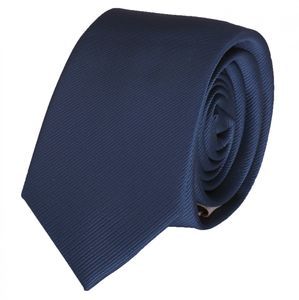 Schmale Krawatte einfarbig von Fabio Farini in blau