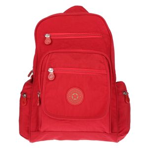 Großer Damen Rucksack Freizeit Reisen Outdoor Umhängetasche Nylon City Leicht Rot